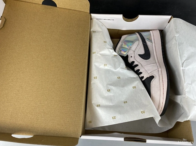 Cheap MAX ComfortFit Powder Iridescent 3746 Jordan1 Mid Dirty BQ6472- 1024